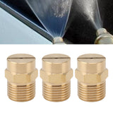 10PCS Directional Slot Nozzle Brass Cooling Misting Rustproof Heat Resistant Water Hose Nozzle for Lawns Vegetable Gardens 4 Point Thread - Extra Image