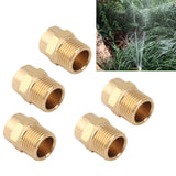 10PCS Directional Slot Nozzle Brass Cooling Misting Rustproof Heat Resistant Water Hose Nozzle for Lawns Vegetable Gardens 4 Point Thread