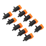 10 Pcs Irrigation Drippers 0 to 200L Adjustable Drip Emitters Micro Spray Water Flow Irrigation Sprinkler Drip Watering System Parts - Top-Down View