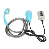 Portable Outdoor Shower Kit USB Rechargeable Camping Shower Set with Water Pump Blue