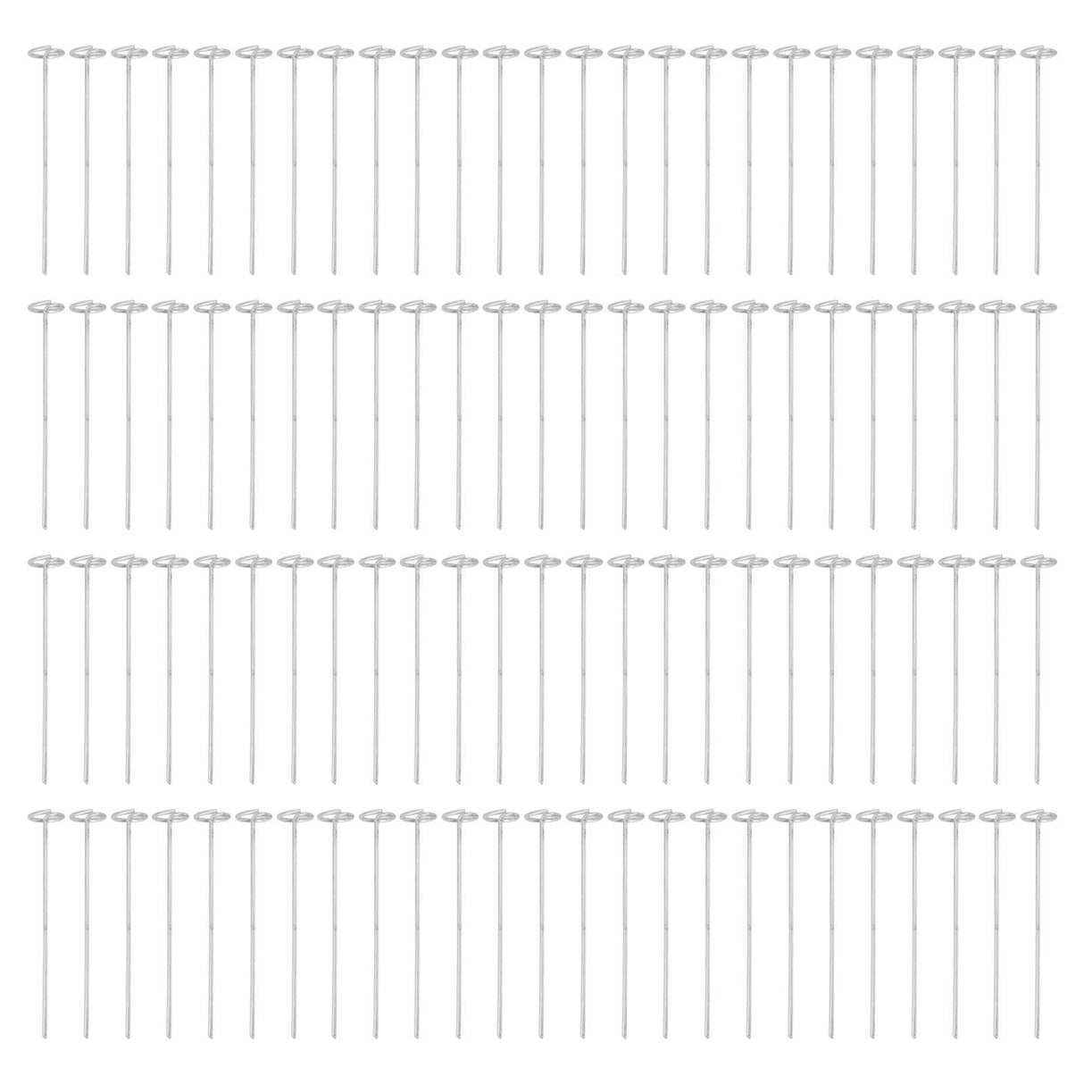 100PCS Ground Nail Galvanized Iron Rust Proof Artificial Turf Stakes for Weed Barriers Tent Garden Cloth Sunshade Net