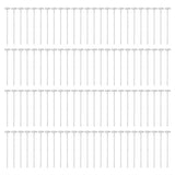 100PCS Ground Nail Galvanized Iron Rust Proof Artificial Turf Stakes for Weed Barriers Tent Garden Cloth Sunshade Net