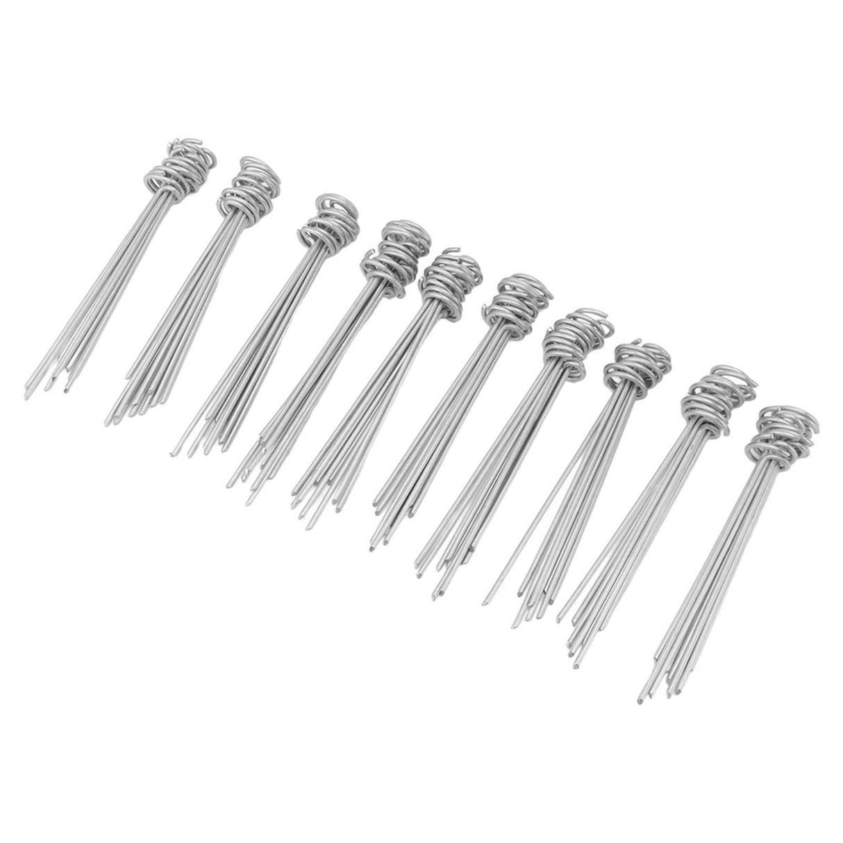 100PCS Ground Nail Galvanized Iron Rust Proof Artificial Turf Stakes for Weed Barriers Tent Garden Cloth Sunshade Net