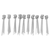 100PCS Ground Nail Galvanized Iron Rust Proof Artificial Turf Stakes for Weed Barriers Tent Garden Cloth Sunshade Net - 45-Degree Angle