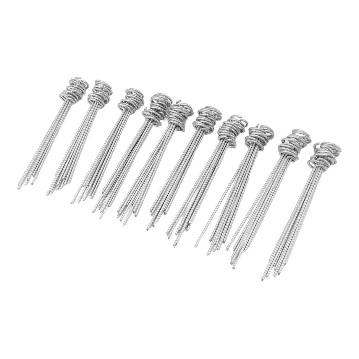 100PCS Ground Nail Galvanized Iron Rust Proof Artificial Turf Stakes for Weed Barriers Tent Garden Cloth Sunshade Net