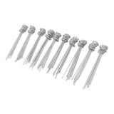 100PCS Ground Nail Galvanized Iron Rust Proof Artificial Turf Stakes for Weed Barriers Tent Garden Cloth Sunshade Net - Low Angle