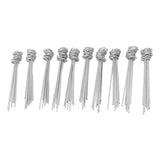 100PCS Ground Nail Galvanized Iron Rust Proof Artificial Turf Stakes for Weed Barriers Tent Garden Cloth Sunshade Net
