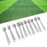 100PCS Ground Nail Galvanized Iron Rust Proof Artificial Turf Stakes for Weed Barriers Tent Garden Cloth Sunshade Net
