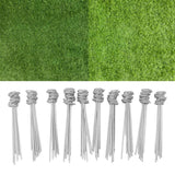 100PCS Ground Nail Galvanized Iron Rust Proof Artificial Turf Stakes for Weed Barriers Tent Garden Cloth Sunshade Net