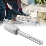 T Post Driver 5 Pits Shank Steel Fence Post Driver Hand Post Pounder Hammer Drill Attachment 20cm Length 30mm / 1.2in