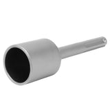 T Post Driver 5 Pits Shank Steel Fence Post Driver Hand Post Pounder Hammer Drill Attachment 20cm Length 45mm / 1.8in