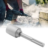 T Post Driver 5 Pits Shank Steel Fence Post Driver Hand Post Pounder Hammer Drill Attachment 20cm Length 45mm / 1.8in