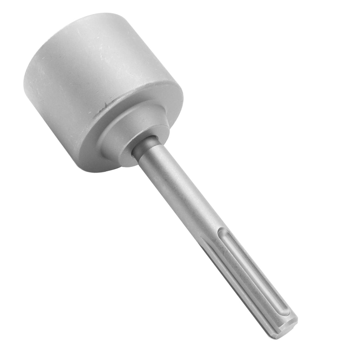 T Post Driver 5 Pits Shank Steel Fence Post Driver Hand Post Pounder Hammer Drill Attachment 20cm Length 65mm / 2.6in