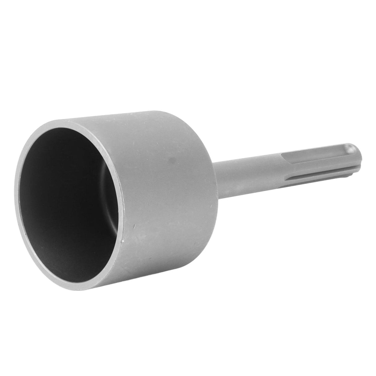 T Post Driver 5 Pits Shank Steel Fence Post Driver Hand Post Pounder Hammer Drill Attachment 20cm Length 65mm / 2.6in