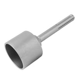 T Post Driver 5 Pits Shank Steel Fence Post Driver Hand Post Pounder Hammer Drill Attachment 20cm Length 65mm / 2.6in