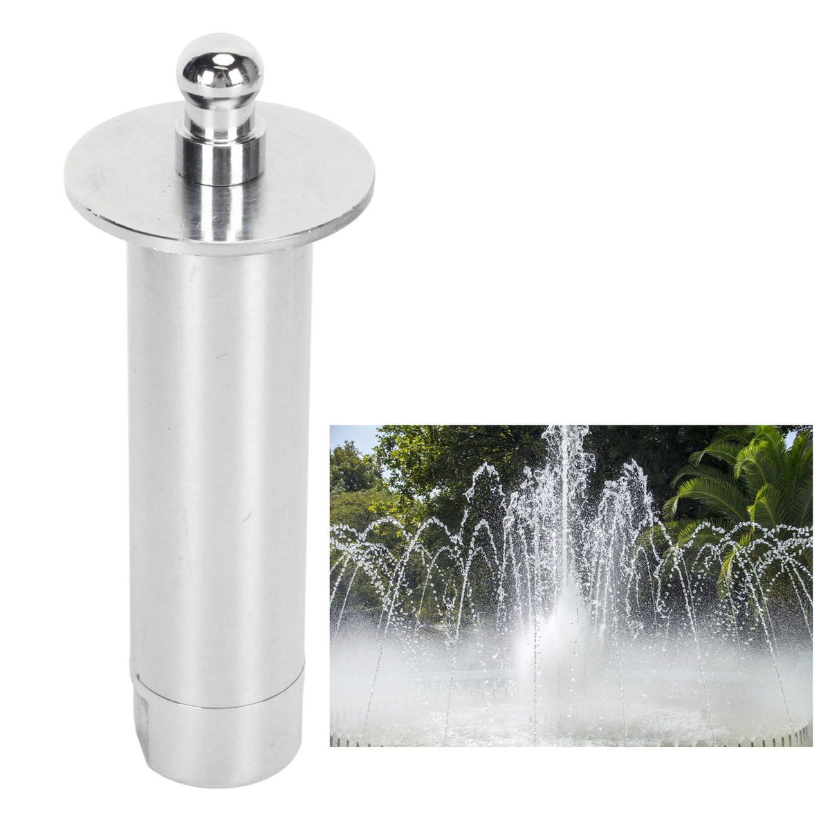 Fountain Nozzle Water Spray Head Stainless Steel G1/2 Female Thread Fountain Accessories for Park Pond
