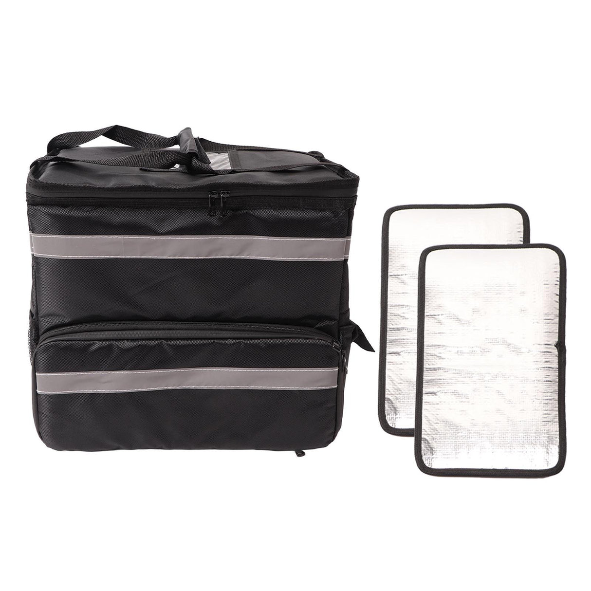 50L Insulated Pizza Delivery Backpack Take Out Food Delivery Thermal Backpack with Expandable Layer for Camping Travel