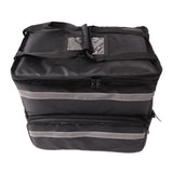 50L Insulated Pizza Delivery Backpack Take Out Food Delivery Thermal Backpack with Expandable Layer for Camping Travel - Rear View