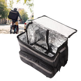 50L Insulated Pizza Delivery Backpack Take Out Food Delivery Thermal Backpack with Expandable Layer for Camping Travel - Extra Image