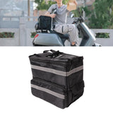 50L Insulated Pizza Delivery Backpack Take Out Food Delivery Thermal Backpack with Expandable Layer for Camping Travel - Extra Image