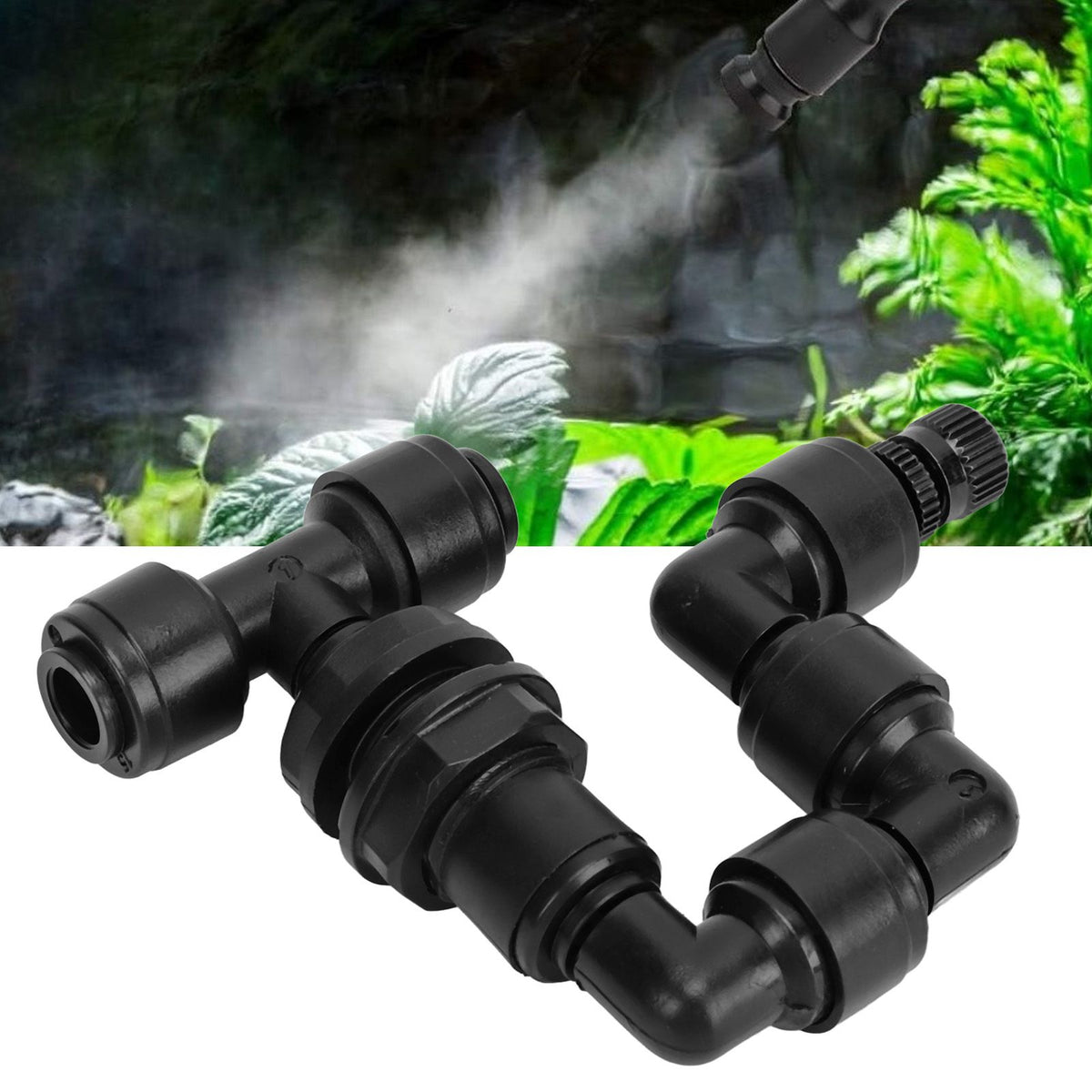 Terrarium Reptile Fogger Adjustable Aquarium Mist Sprinkler Mister Nozzle for Rainforest Tank Amphibians Plants
