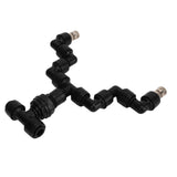 Reptiles Mist Sprinkler Double Head 360 Degree Rotation Spray Nozzle for Climbing Pet Feeding Box Silver - 45-Degree Angle