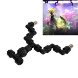 Reptiles Mist Sprinkler Double Head 360 Degree Rotation Spray Nozzle for Climbing Pet Feeding Box Silver