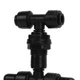 Reptiles Mist Sprinkler Double Head 360 Degree Rotation Spray Nozzle for Climbing Pet Feeding Box Silver