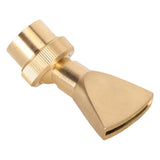 Fountain Nozzle Brass G3/4 Female Thread 25mm Narrow Fan Shaped Pond Sprinkler for Garden Pond Amusement Park Museums