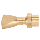 Fountain Nozzle Brass G3/4 Female Thread 25mm Narrow Fan Shaped Pond Sprinkler for Garden Pond Amusement Park Museums - Rear View