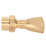 Fountain Nozzle Brass G3/4 Female Thread 25mm Narrow Fan Shaped Pond Sprinkler for Garden Pond Amusement Park Museums - Close-Up Angle