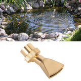 Fountain Nozzle Brass G3/4 Female Thread 25mm Narrow Fan Shaped Pond Sprinkler for Garden Pond Amusement Park Museums - Extra Image