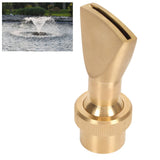 Fountain Nozzle Brass G3/4 Female Thread 25mm Narrow Fan Shaped Pond Sprinkler for Garden Pond Amusement Park Museums