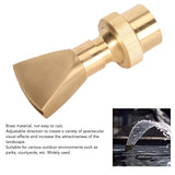 Fountain Nozzle Brass G3/4 Female Thread 25mm Narrow Fan Shaped Pond Sprinkler for Garden Pond Amusement Park Museums