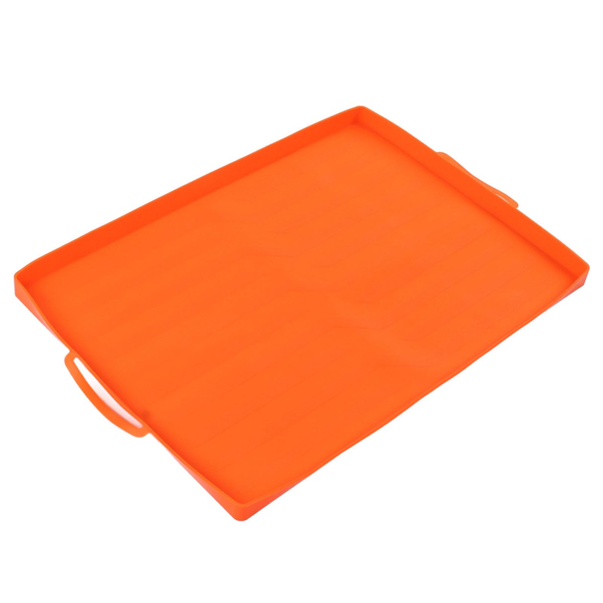 Griddle Mat Silicone Grill Cover Protective Grill Cover BBQ Grill Mat for Outdoor Cooking 22in Orange Handle