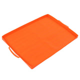 Griddle Mat Silicone Grill Cover Protective Grill Cover BBQ Grill Mat for Outdoor Cooking 22in Orange Handle