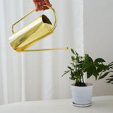 Plants Watering Can Long Spout 1500ml Large Capacity Watering Kettle Stainless Steel Pot Gardening Supplies Gold Color