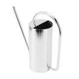 Plants Watering Can Long Spout 1500ml Large Capacity Watering Kettle Stainless Steel Pot Gardening Supplies Silver Color - Rear View