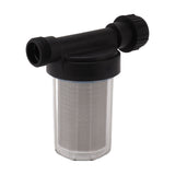 G3/4 Garden Hose Filter Water Pump Strainer Filter Stainless Steel Filter Screen Transparent Design Garden Hose Sediment Filter
