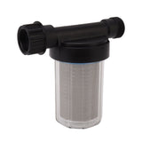 G3/4 Garden Hose Filter Water Pump Strainer Filter Stainless Steel Filter Screen Transparent Design Garden Hose Sediment Filter - 45-Degree Angle