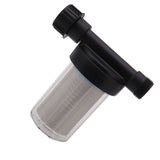 G3/4 Garden Hose Filter Water Pump Strainer Filter Stainless Steel Filter Screen Transparent Design Garden Hose Sediment Filter - Low Angle