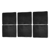 6 Pcs Chicken Nesting Box Pads PE Chicken Nesting Pads for Coop Chicken Egg Laying Accessory Black - Low Angle