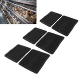 6 Pcs Chicken Nesting Box Pads PE Chicken Nesting Pads for Coop Chicken Egg Laying Accessory Black
