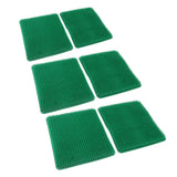 6 Pcs Chicken Nesting Box Pads PE Chicken Nesting Pads for Coop Chicken Egg Laying Accessory Green - 45-Degree Angle