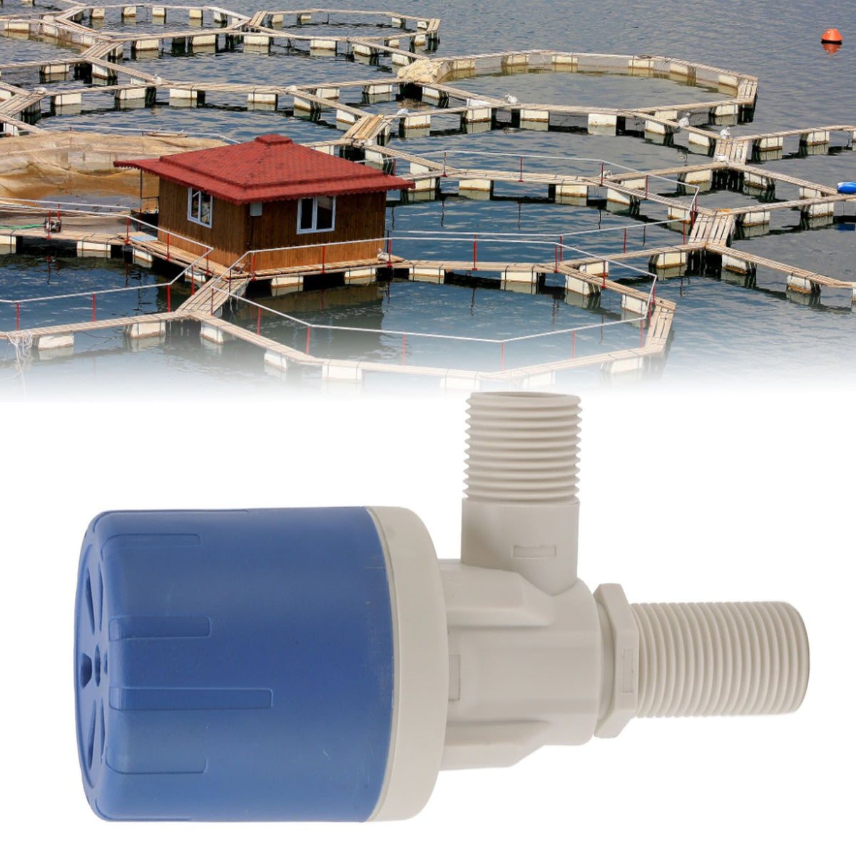 Automatic Water Level Control Valve G1/2 Male Thread Float Valve for Incubator Water Tank Tower Swimming Pools Livestock Water Trough Top Inlet