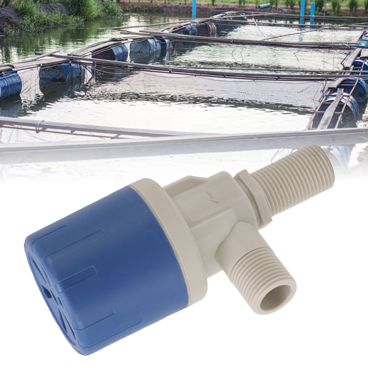 Automatic Water Level Control Valve G1/2 Male Thread Float Valve for Incubator Water Tank Tower Swimming Pools Livestock Water Trough Top Inlet