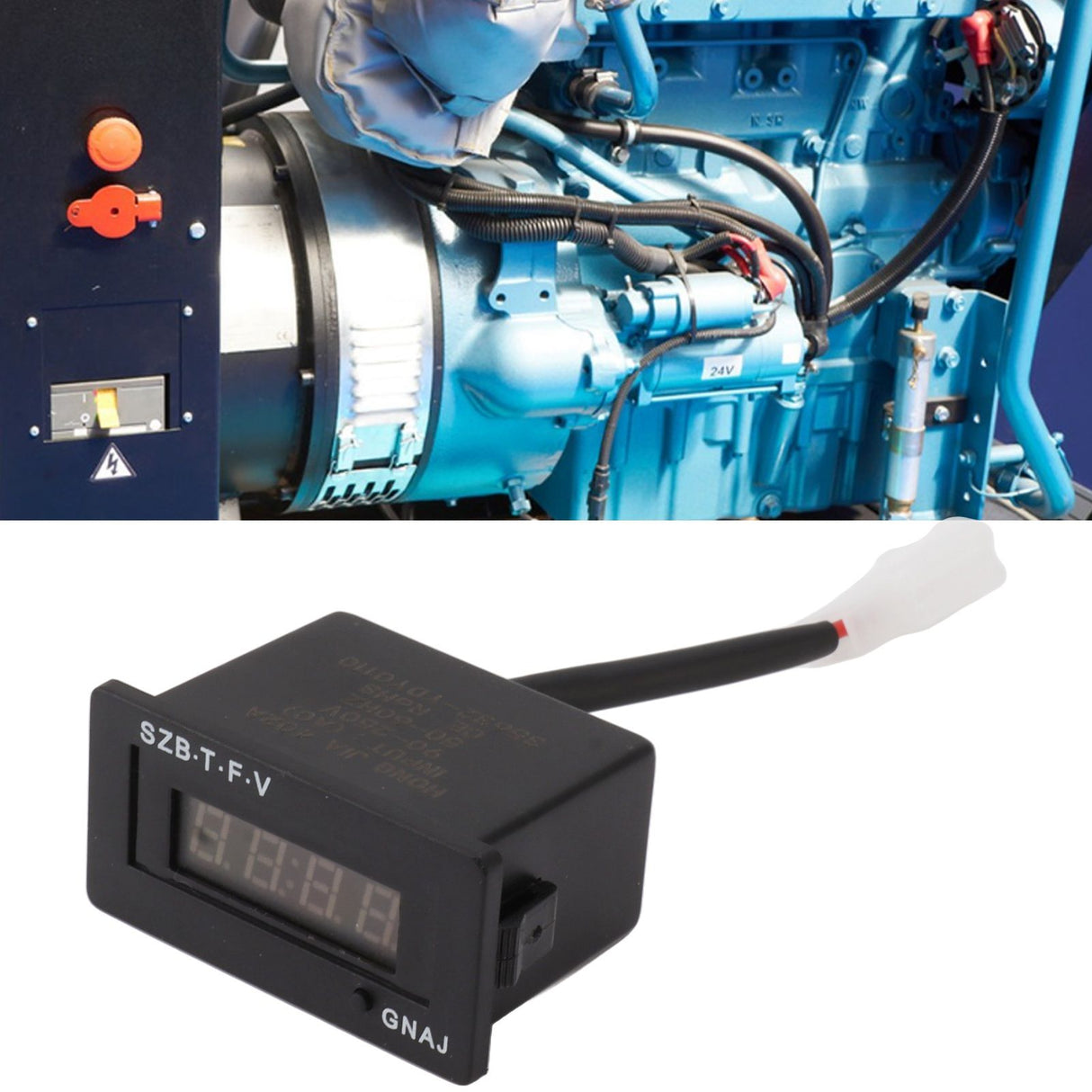 402A Digital Display Meter for Gasoline Diesel Generator Digital Display Meter Generator Accessory 90‑250V