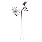 Wind Spinners Iron Hummingbird Metal Windmill Wind Sculpture for Outdoor Lawn Yard Patio Garden Ornaments