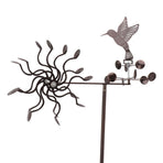 Wind Spinners Iron Hummingbird Metal Windmill Wind Sculpture for Outdoor Lawn Yard Patio Garden Ornaments