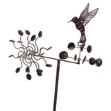 Wind Spinners Iron Hummingbird Metal Windmill Wind Sculpture for Outdoor Lawn Yard Patio Garden Ornaments